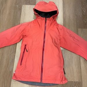 Spyder Women’s Coral Red Hooded Shell Jacket
